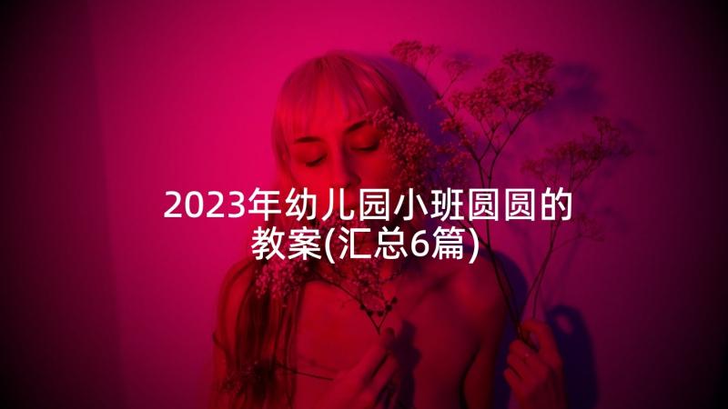 2023年幼儿园小班圆圆的教案(汇总6篇)