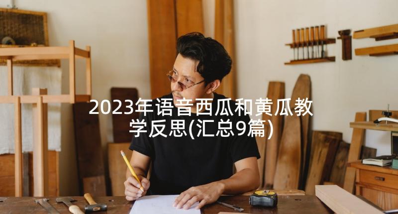 2023年语音西瓜和黄瓜教学反思(汇总9篇)