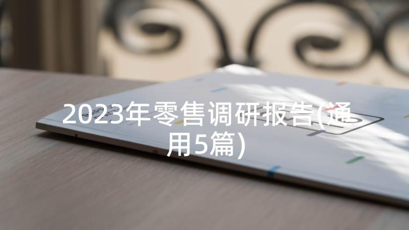 2023年零售调研报告(通用5篇)