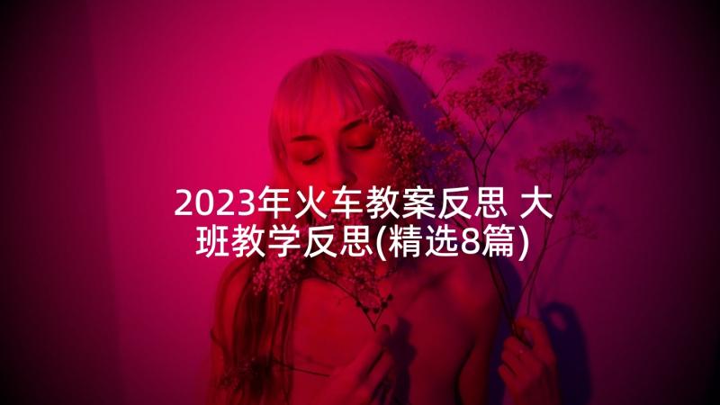 2023年火车教案反思 大班教学反思(精选8篇)