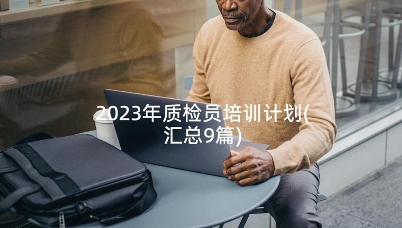 2023年质检员培训计划(汇总9篇)