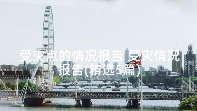 受灾点的情况报告 受灾情况报告(精选5篇)