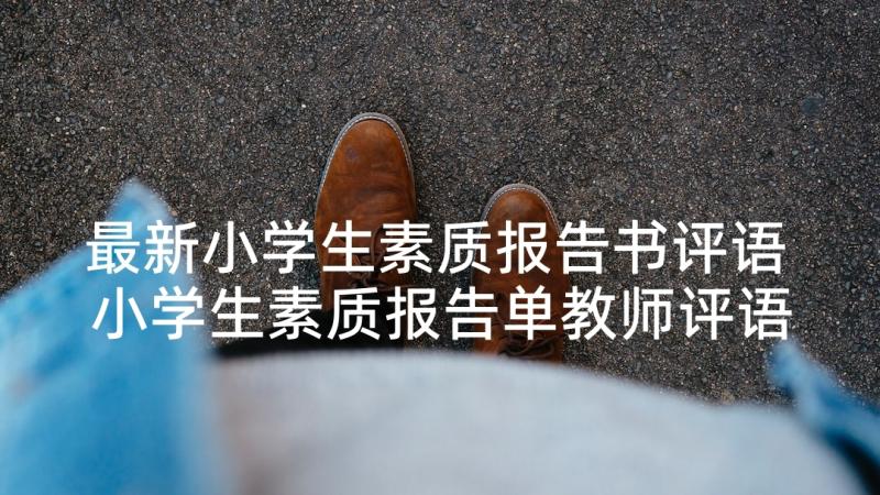 最新小学生素质报告书评语 小学生素质报告单教师评语(模板6篇)