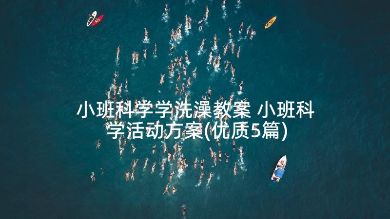 小班科学学洗澡教案 小班科学活动方案(优质5篇)