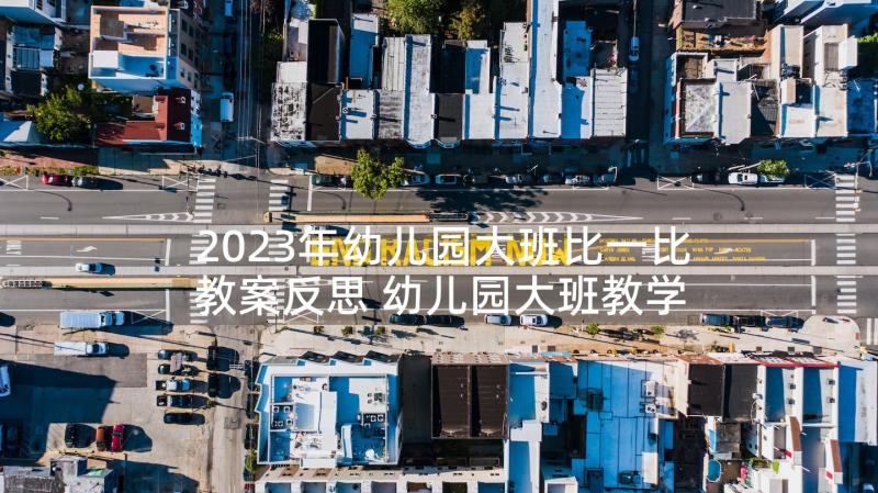 2023年幼儿园大班比一比教案反思 幼儿园大班教学反思(模板7篇)