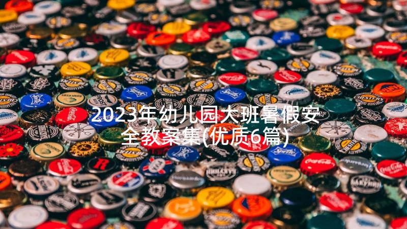 2023年幼儿园大班暑假安全教案集(优质6篇)