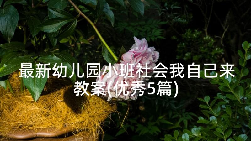 最新幼儿园小班社会我自己来教案(优秀5篇)