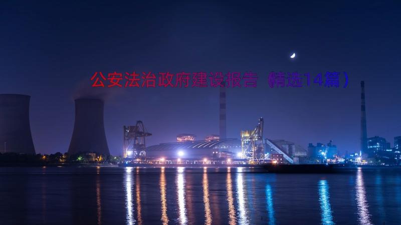 公安法治政府建设报告（精选14篇）