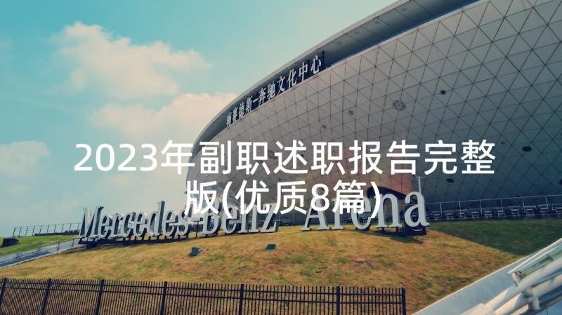 2023年副职述职报告完整版(优质8篇)