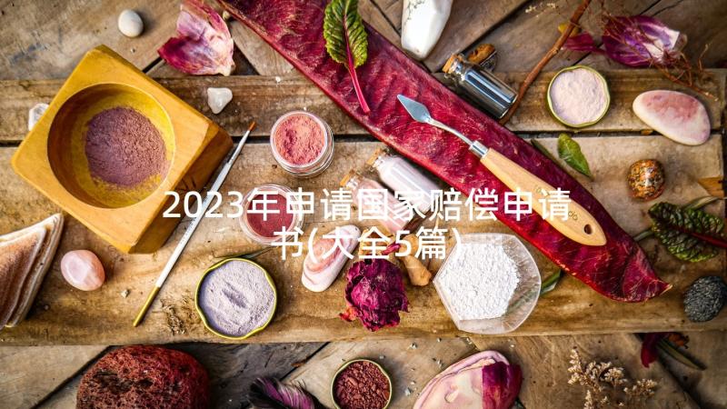 2023年申请国家赔偿申请书(大全5篇)