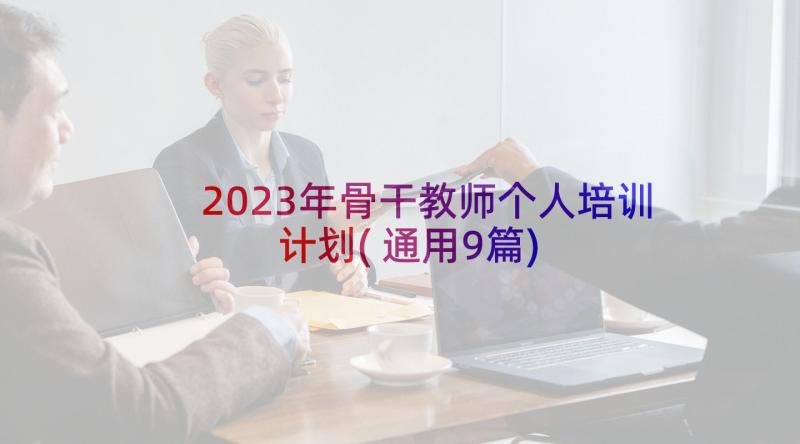 2023年骨干教师个人培训计划(通用9篇)