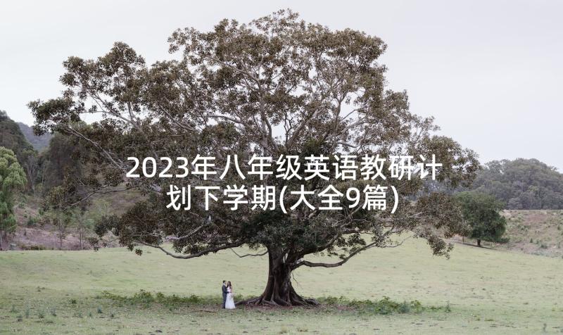 2023年八年级英语教研计划下学期(大全9篇)