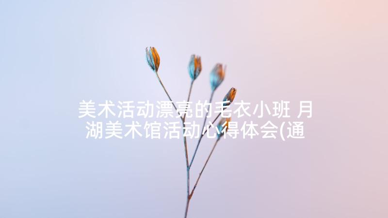 美术活动漂亮的毛衣小班 月湖美术馆活动心得体会(通用9篇)