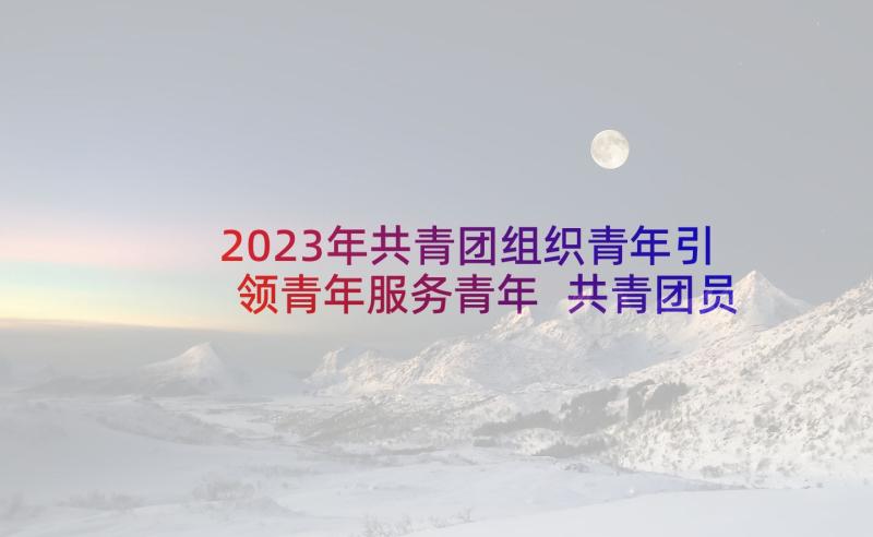 2023年共青团组织青年引领青年服务青年 共青团员组织生活心得体会(精选5篇)