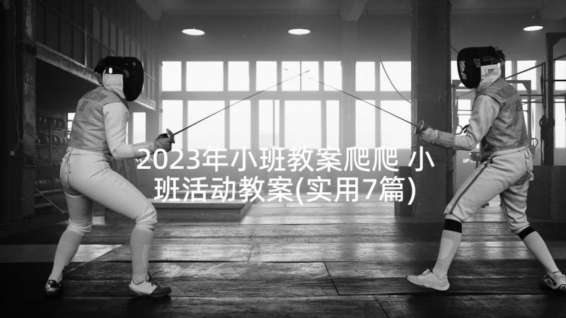 2023年小班教案爬爬 小班活动教案(实用7篇)