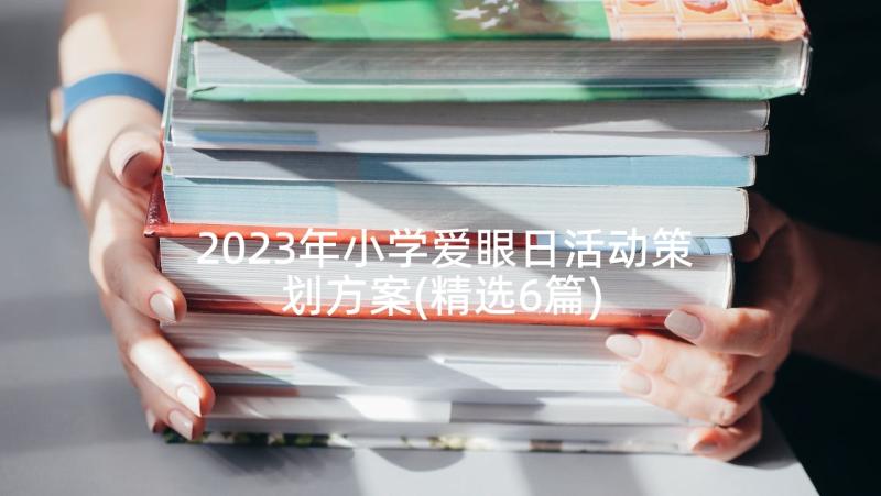 2023年小学爱眼日活动策划方案(精选6篇)