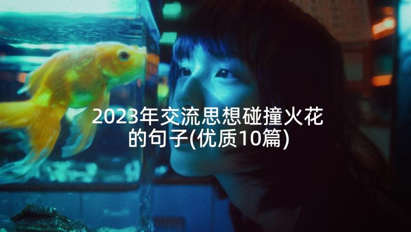 2023年交流思想碰撞火花的句子(优质10篇)