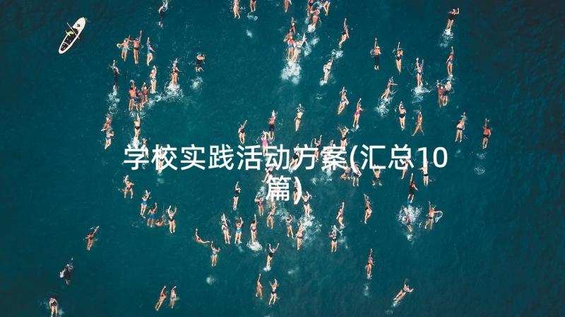 学校实践活动方案(汇总10篇)