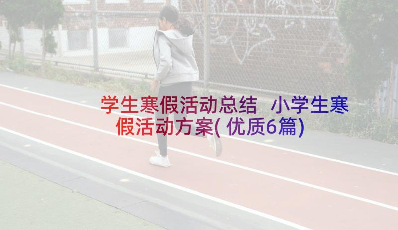 学生寒假活动总结 小学生寒假活动方案(优质6篇)