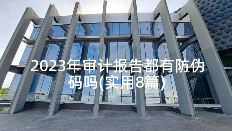 2023年审计报告都有防伪码吗(实用8篇)