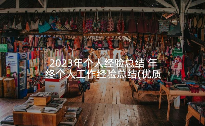 2023年个人经验总结 年终个人工作经验总结(优质5篇)