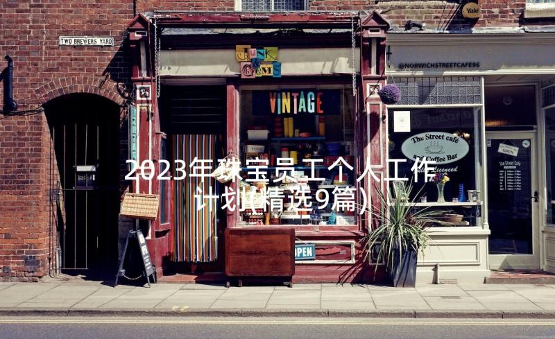 2023年珠宝员工个人工作计划(精选9篇)