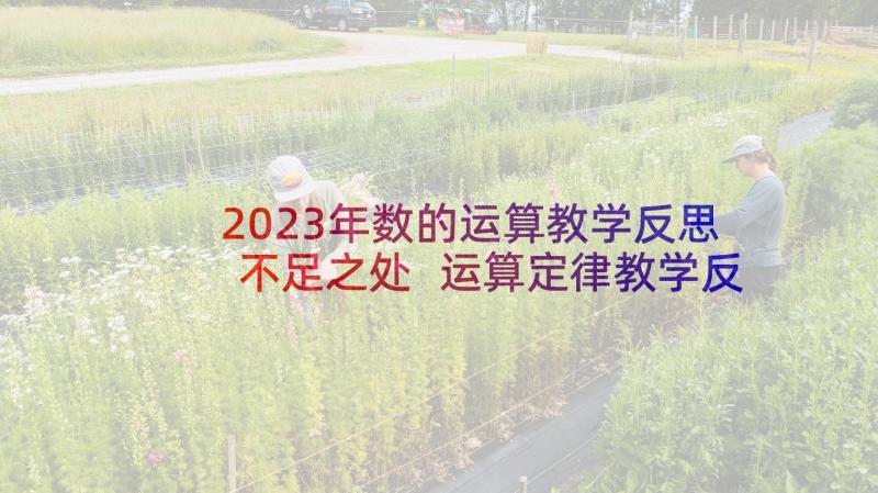 2023年数的运算教学反思不足之处 运算定律教学反思(大全5篇)