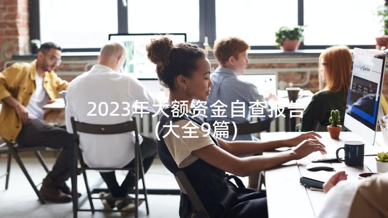 2023年大额资金自查报告(大全9篇)