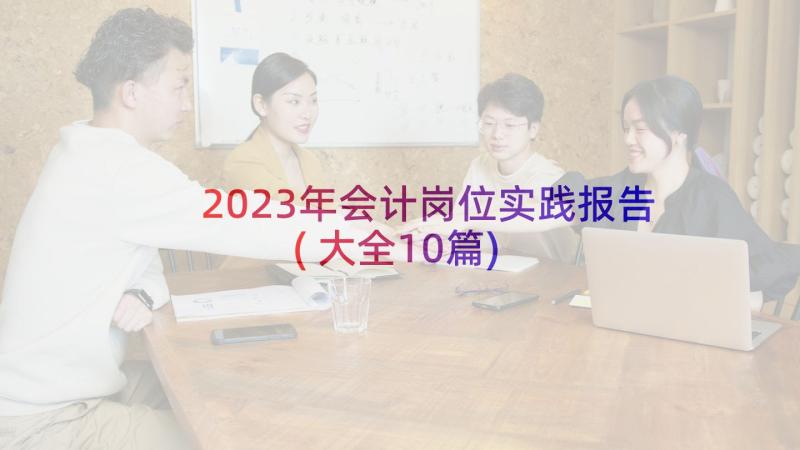 2023年会计岗位实践报告(大全10篇)