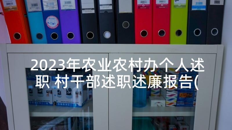 2023年农业农村办个人述职 村干部述职述廉报告(优质8篇)