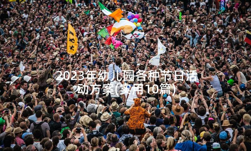 2023年幼儿园各种节日活动方案(实用10篇)