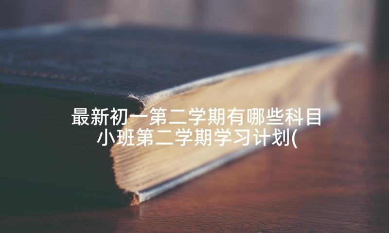 最新初一第二学期有哪些科目 小班第二学期学习计划(模板9篇)