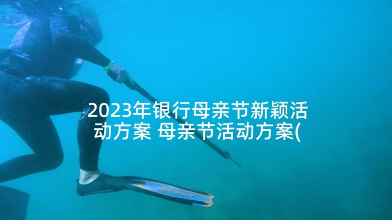 2023年银行母亲节新颖活动方案 母亲节活动方案(实用6篇)