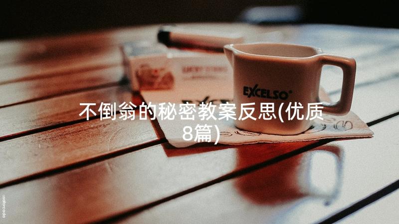 不倒翁的秘密教案反思(优质8篇)