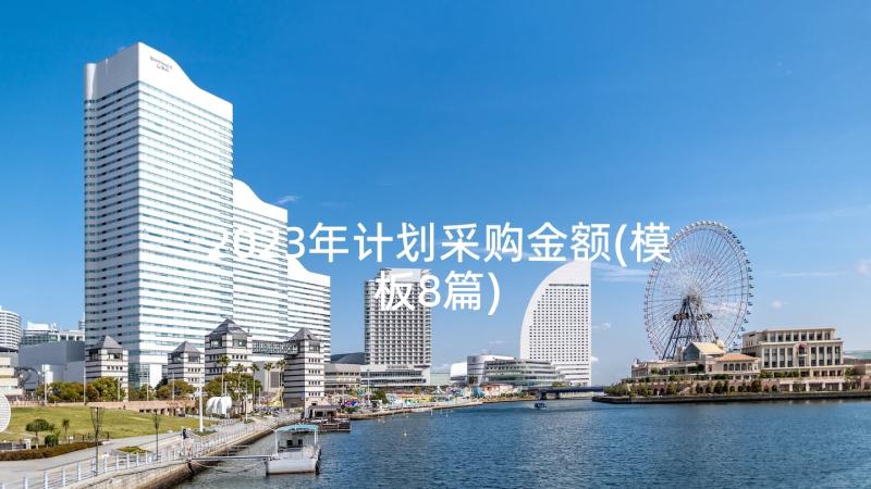 2023年计划采购金额(模板8篇)