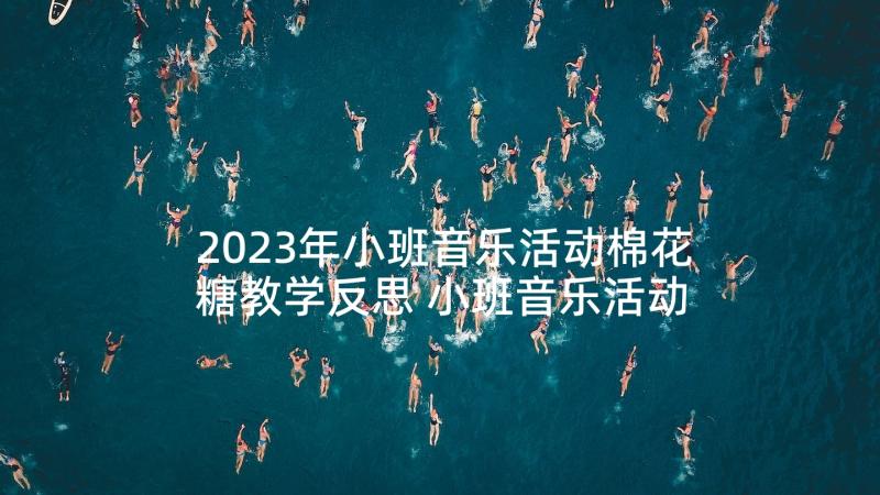 2023年小班音乐活动棉花糖教学反思 小班音乐活动反思(优秀6篇)