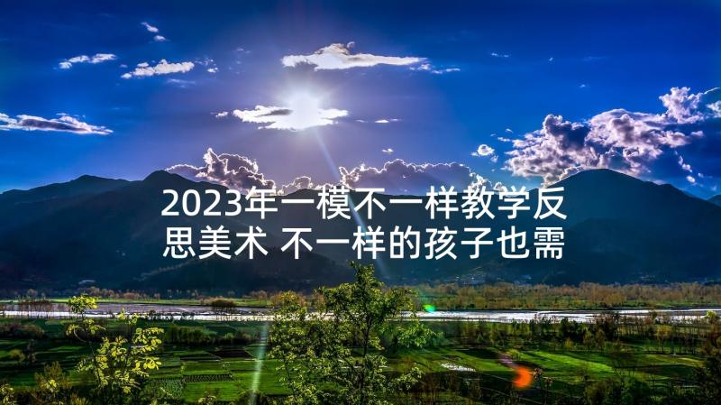 2023年一模不一样教学反思美术 不一样的孩子也需要关注教学反思(优质5篇)