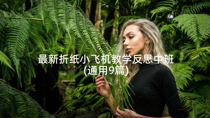 最新折纸小飞机教学反思中班(通用9篇)