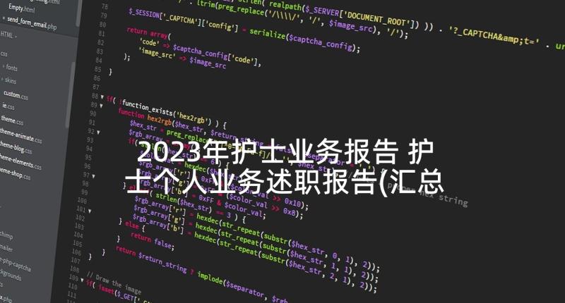 2023年护士业务报告 护士个人业务述职报告(汇总5篇)