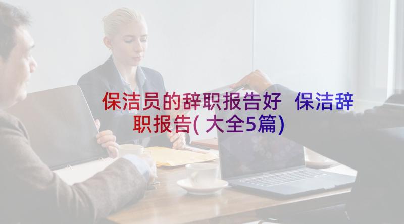 保洁员的辞职报告好 保洁辞职报告(大全5篇)