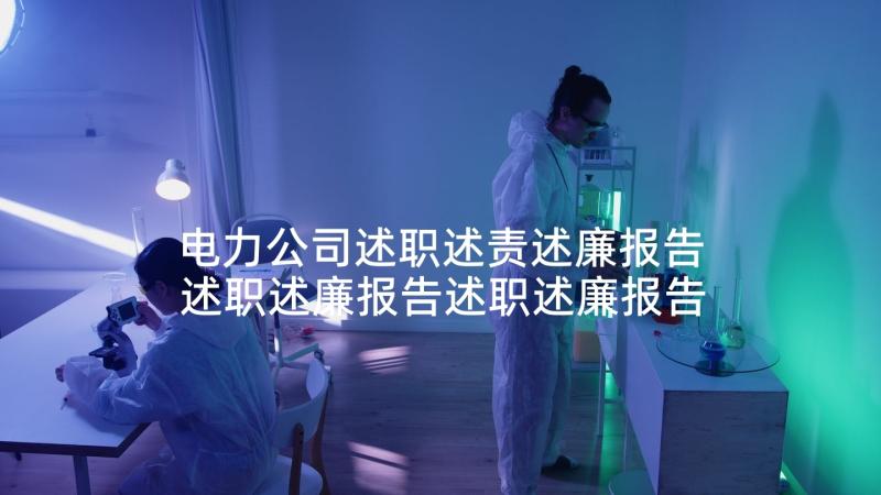 电力公司述职述责述廉报告 述职述廉报告述职述廉报告(模板5篇)