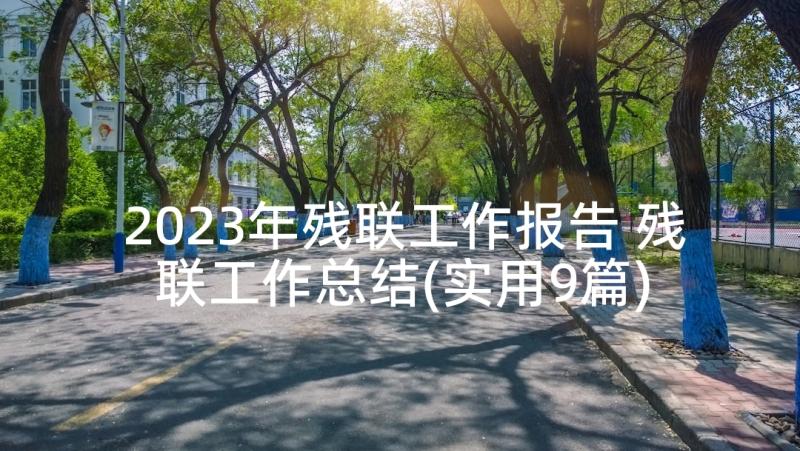 2023年残联工作报告 残联工作总结(实用9篇)