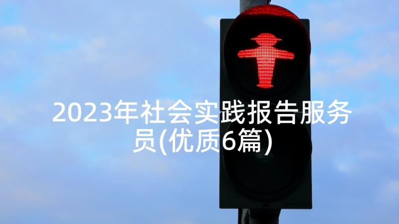 2023年社会实践报告服务员(优质6篇)