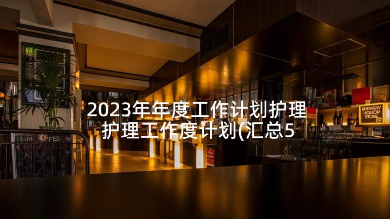 2023年年度工作计划护理 护理工作度计划(汇总5篇)