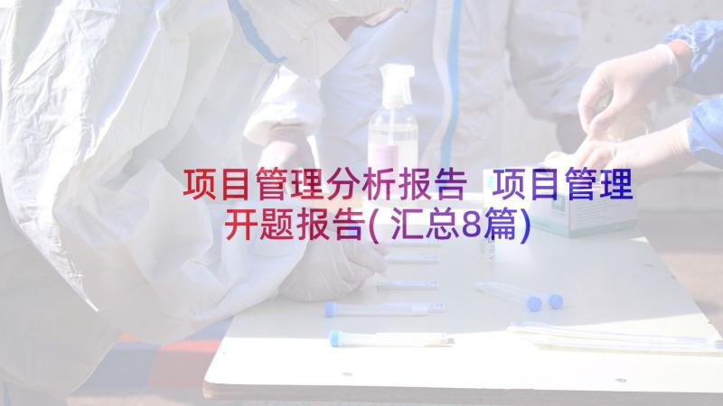 项目管理分析报告 项目管理开题报告(汇总8篇)