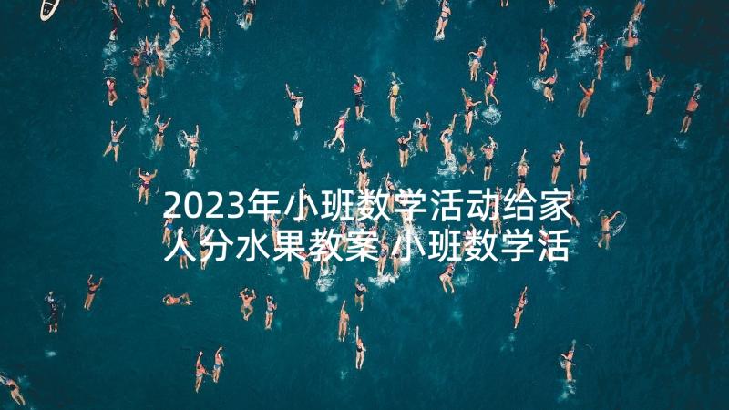 2023年小班数学活动给家人分水果教案 小班数学活动教案水果数一数(实用5篇)