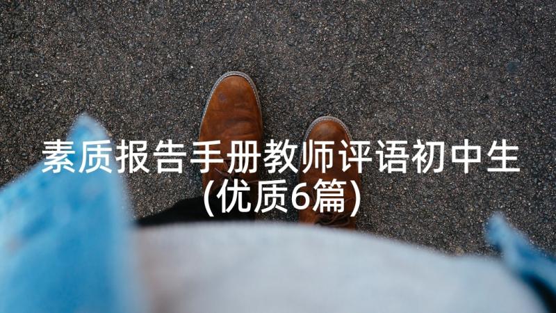 素质报告手册教师评语初中生(优质6篇)