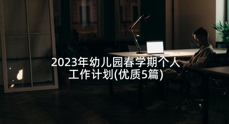 2023年幼儿园春学期个人工作计划(优质5篇)