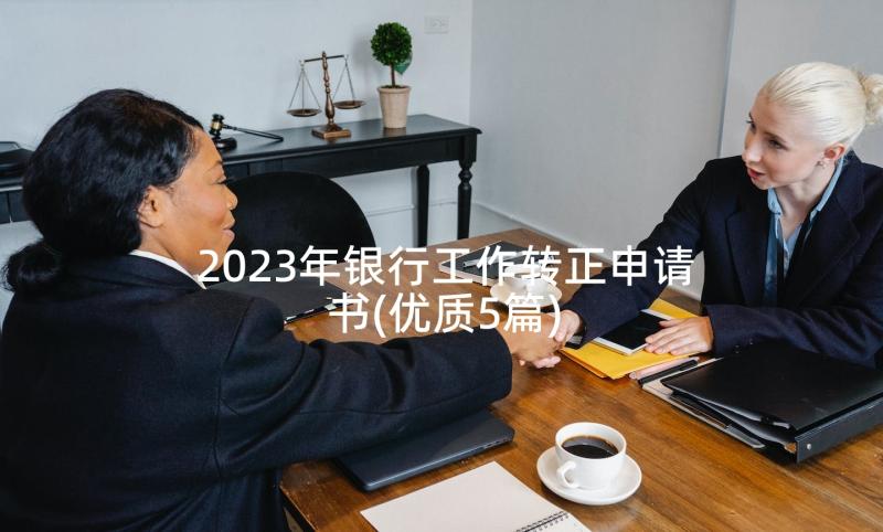 2023年银行工作转正申请书(优质5篇)