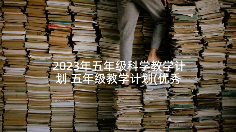 2023年五年级科学教学计划 五年级教学计划(优秀5篇)